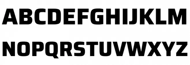 Azeri Sans ExtraBold Schriftart Groß