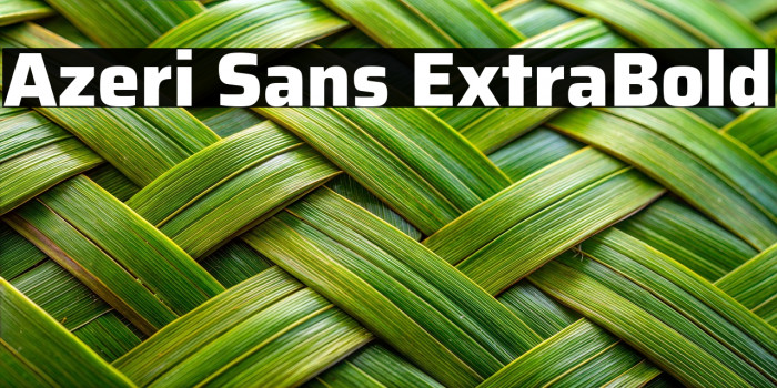 Azeri Sans ExtraBold Example 2