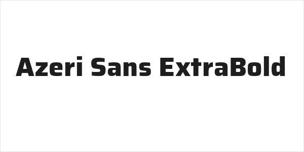 Azeri Sans ExtraBold Logo