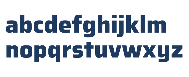 Azeri Sans ExtraBold Lowercase