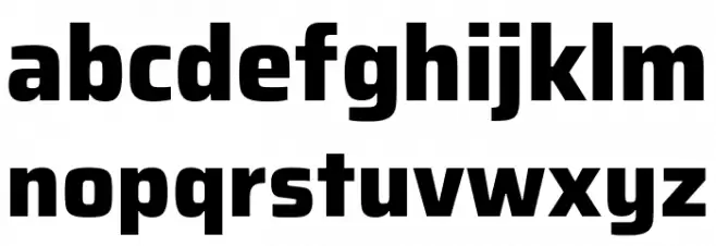 Azeri Sans ExtraBold خط أحرف صغيرة
