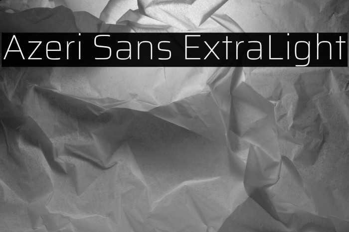 Azeri Sans ExtraLight Example 1