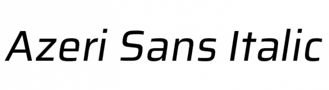 Azeri Sans Italic  baixar fontes gratis
