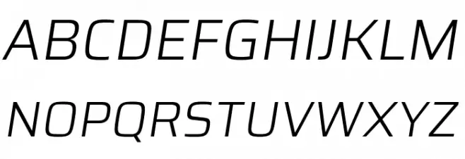 Azeri Sans Light Italic Font Litere mari
