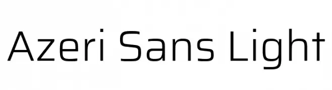 Azeri Sans Light  Free Fonts Download