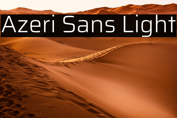 Azeri Sans Light Example 1