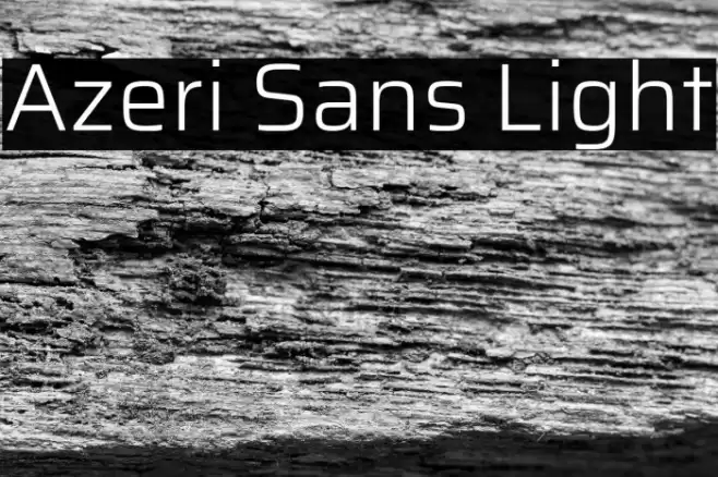 Azeri Sans Light Font examples