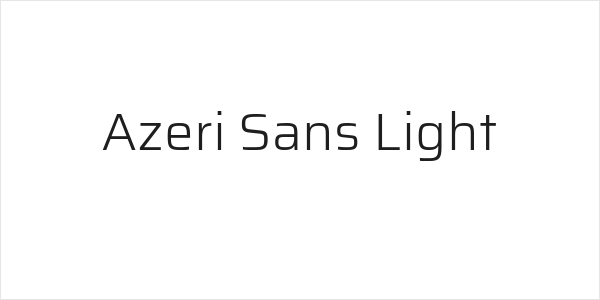 Azeri Sans Light Logo