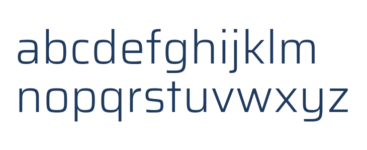 Azeri Sans Light Lowercase
