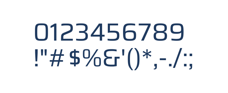 Azeri Sans Regular Other Characters