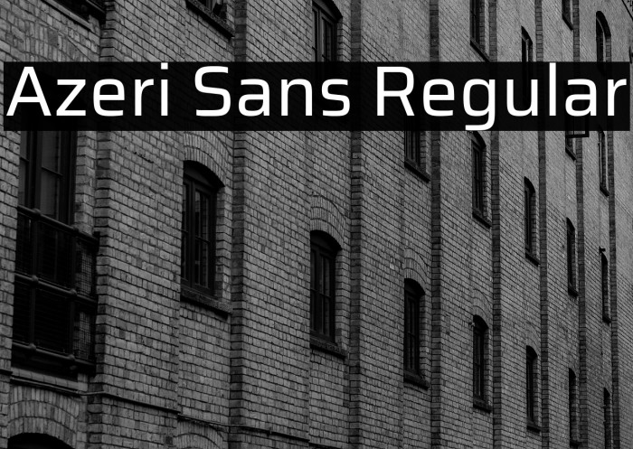 Azeri Sans Regular Example 1