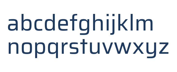 Azeri Sans Regular Lowercase