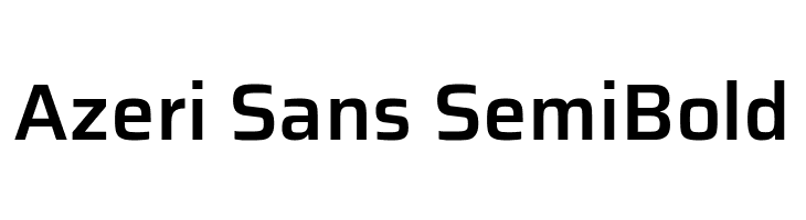 Azeri Sans SemiBold  免费字体下载
