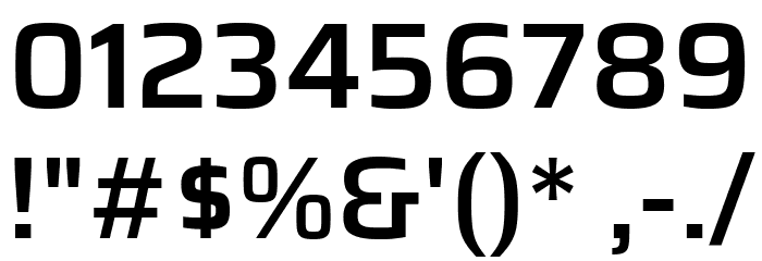Azeri Sans SemiBold Font OTHER CHARS