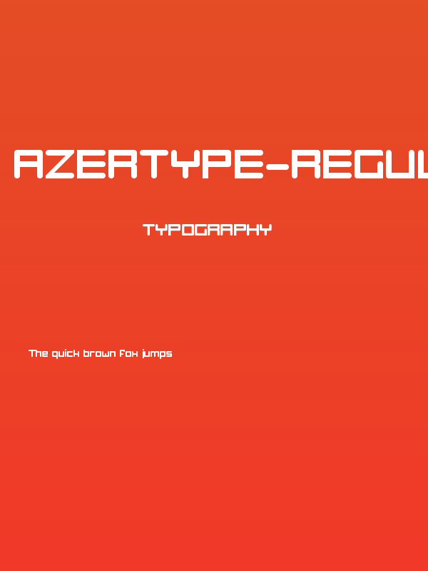 Azertype-Regular Regular Poster