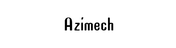 Azimech Font