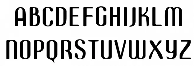 Azimech Schriftart Groß
