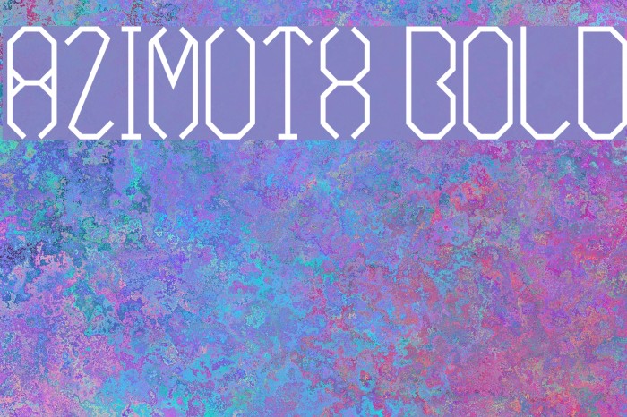 Azimuth Bold Font examples