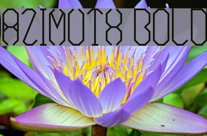 Azimuth Bold Font examples