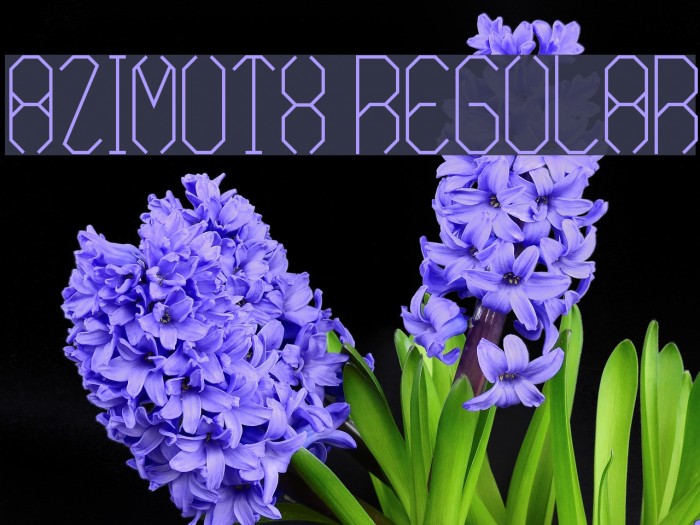 Azimuth Regular Font examples