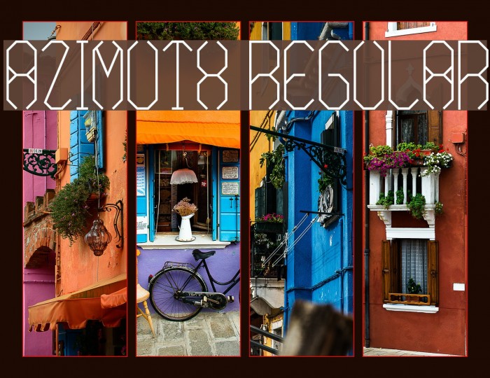 Azimuth Regular Font examples