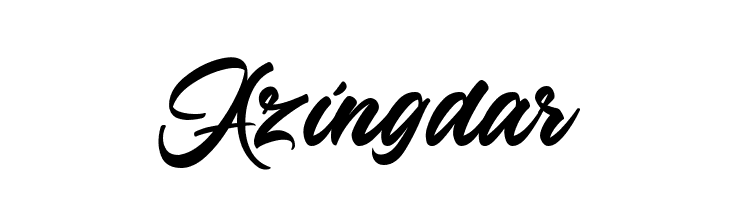Azingdar  baixar fontes gratis