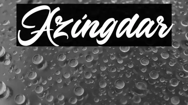 Azingdar Font examples