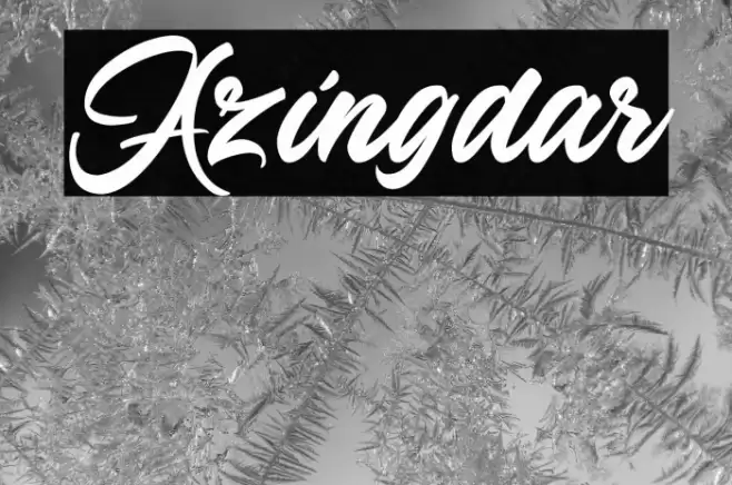 Azingdar Font examples