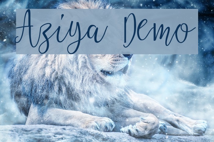Aziya Demo Font examples