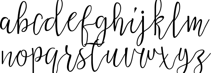 Aziya Demo Font LOWERCASE