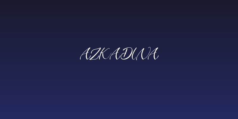 Azkadina Social Header