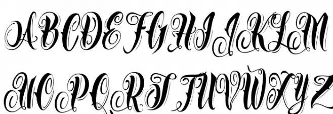 Azkanio Script Polices MAJUSCULES