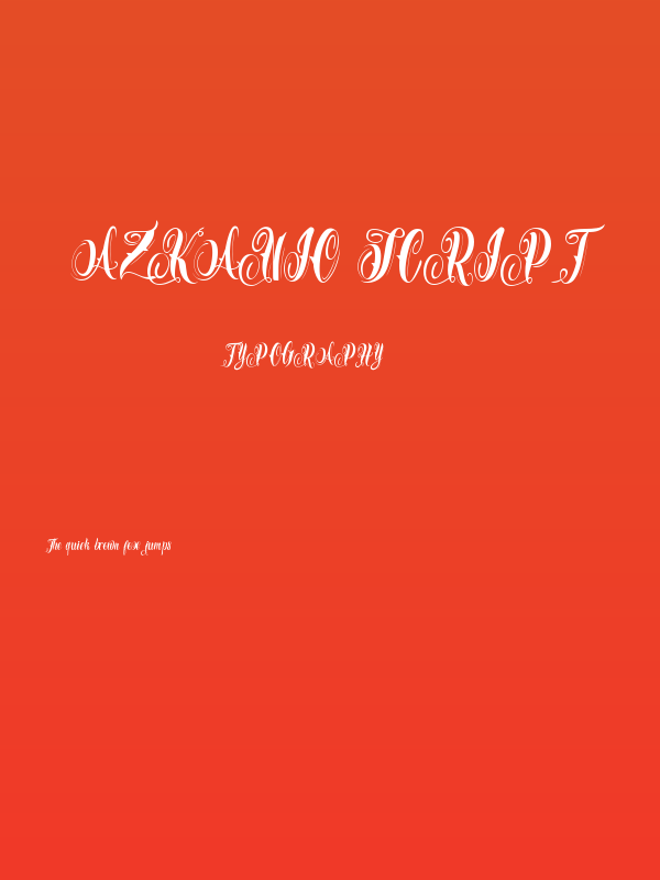 Azkanio Script Poster