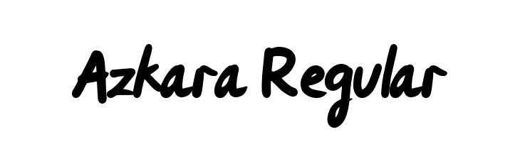 Azkara Regular  Frei Schriftart Herunterladen
