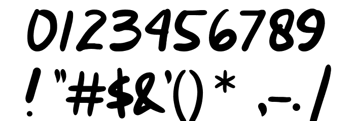 Azkara Regular Font OTHER CHARS