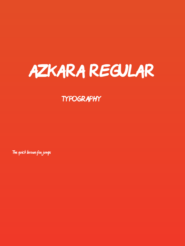 Azkara Regular Poster