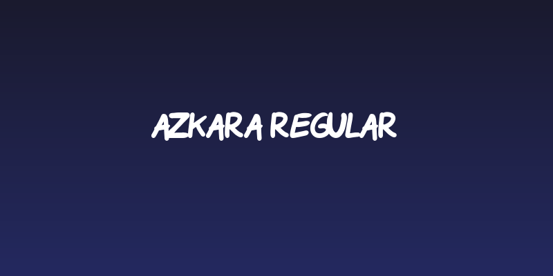 Azkara Regular Social Header
