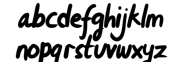 Azkara Regular Font LOWERCASE