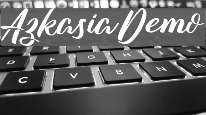 AzkasiaDemo Font examples
