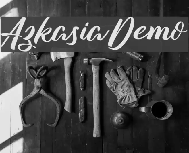AzkasiaDemo Font examples
