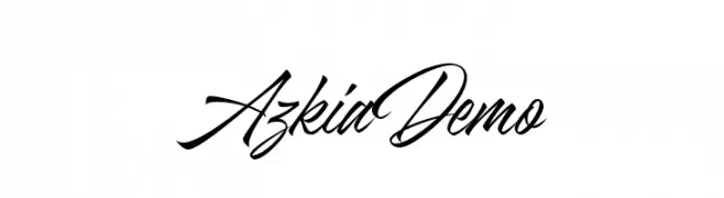 AzkiaDemo  フリーフォントのダウンロード