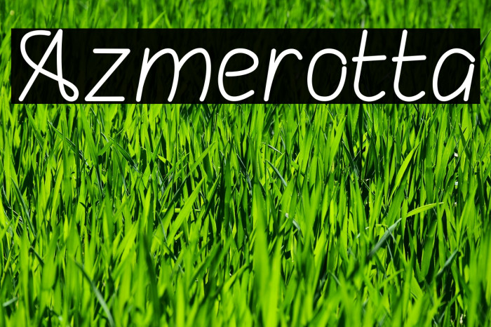 Azmerotta Font examples