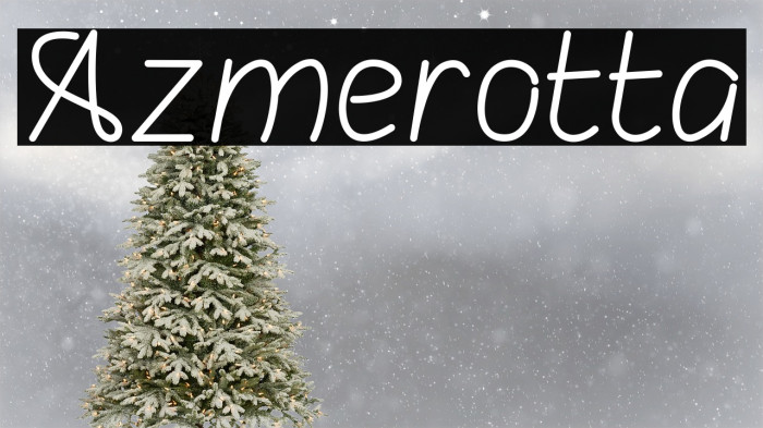 Azmerotta Font examples