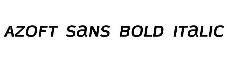 Azoft Sans Bold Italic  Fuentes Gratis Descargar