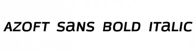Azoft Sans Bold Italic  Descarca Fonturi Gratis