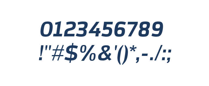 Azoft Sans Bold Italic Other Characters