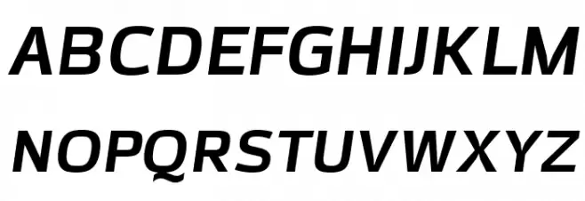Azoft Sans Bold Italic 字体 大写