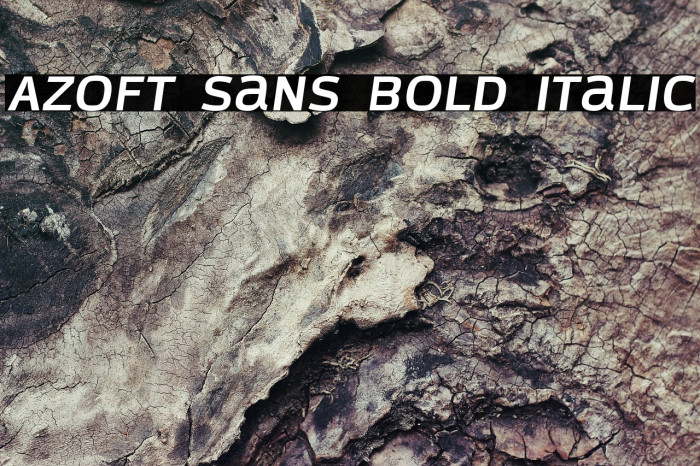 Azoft Sans Bold Italic Example 1