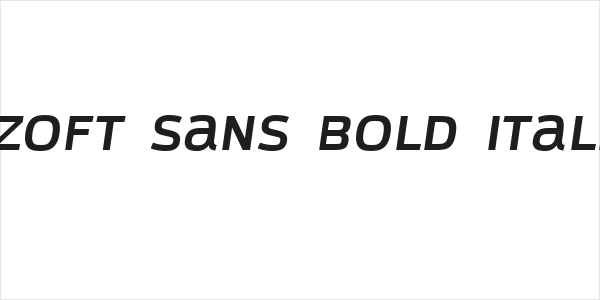Azoft Sans Bold Italic Logo