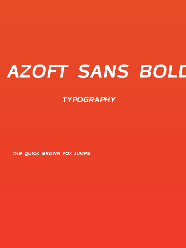 Azoft Sans Bold Italic Poster